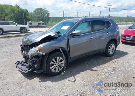 2016 Nissan Rogue Sv из США, поврежденный, VIN KNMAT2MV3GP724215